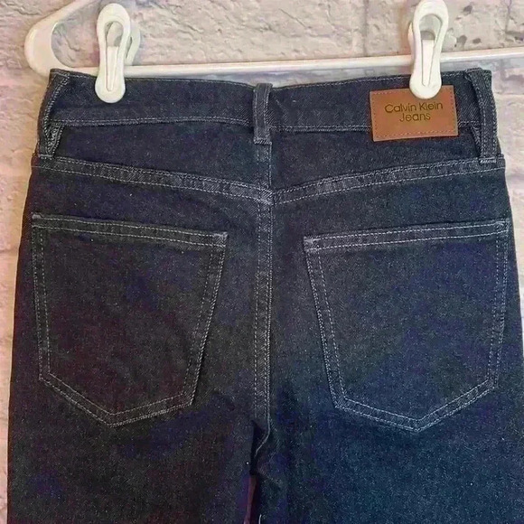 Calvin Klein High Rise Skinny Jeans Button Fly Dark Denim Size 25 - Picture 3 of 8